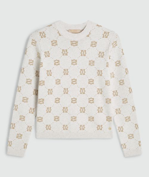 FAE straight fit sweater with logo print