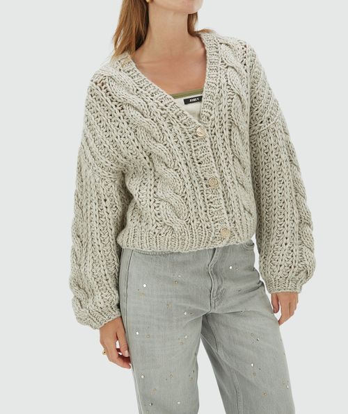 FAYENNA cardigan with wool
