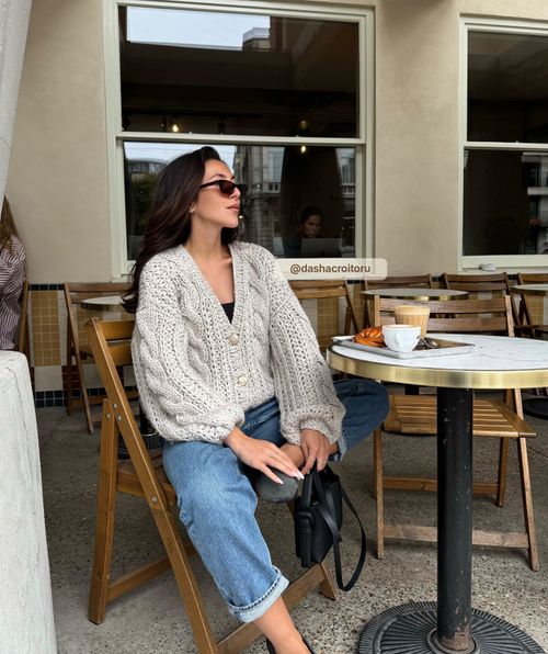FAYENNA cardigan with wool