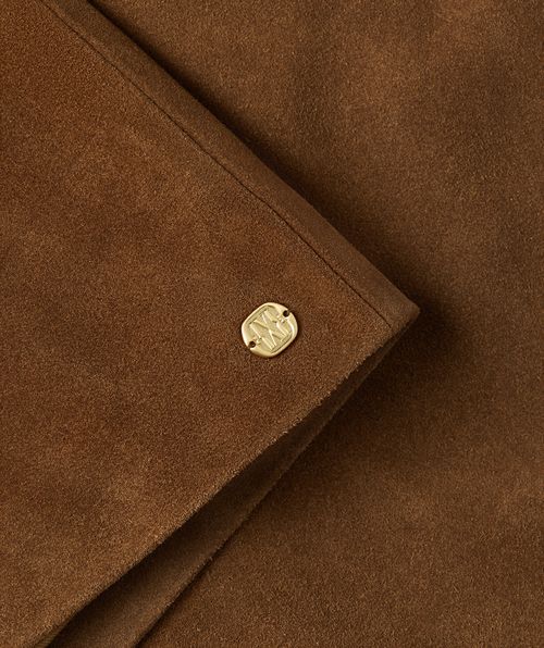 FENELLA high-rise suede shorts