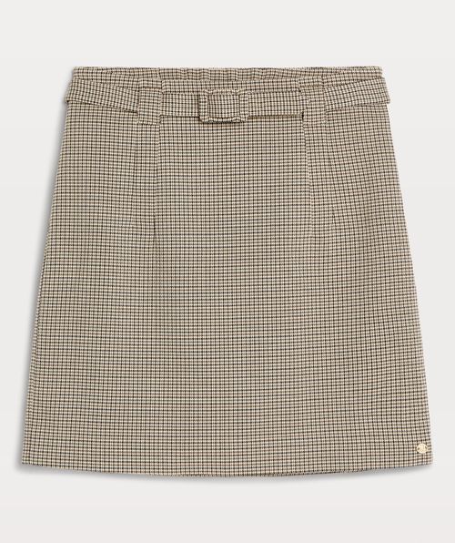 FIONA mini skirt with check print