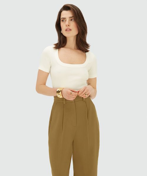 FLORELLE slim fit T-shirt