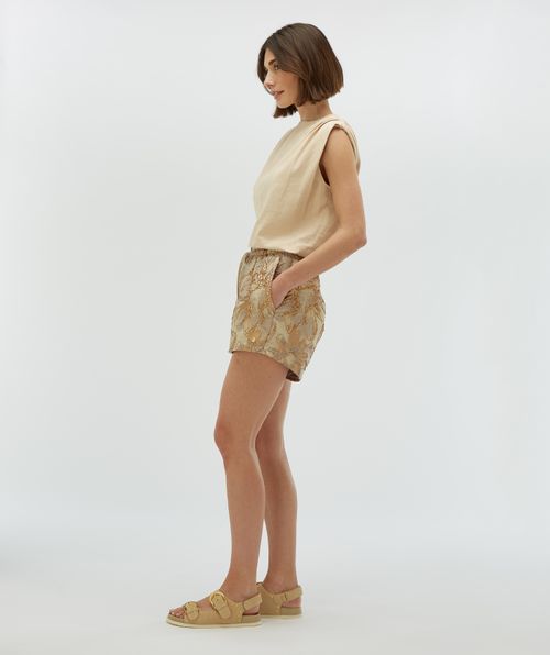 FLORIAN Regular Fit Shorts mit Metallic-Details