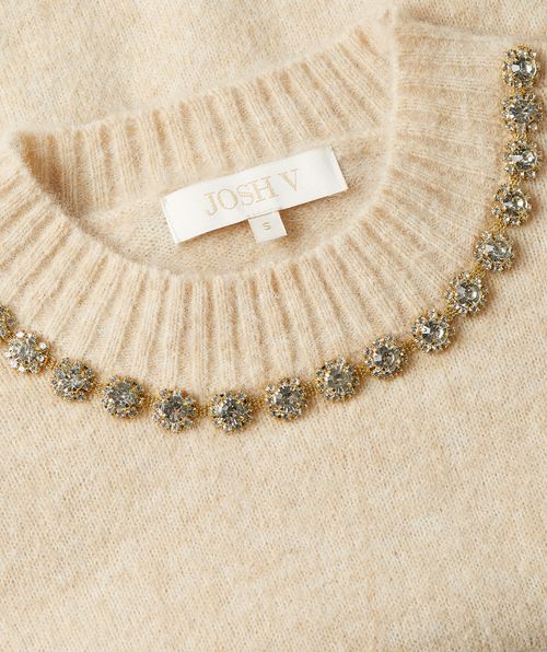 FRANKA slim fit top met merinowol 