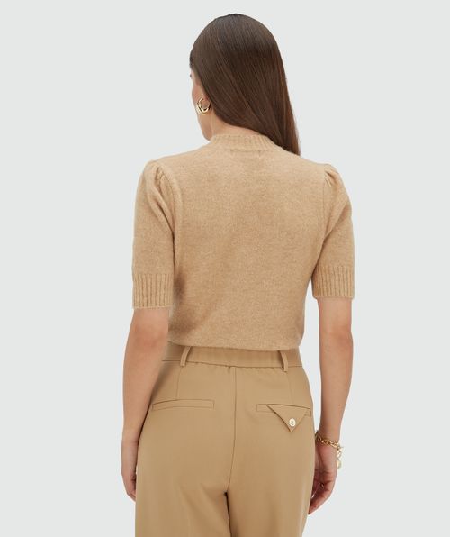 FRANKA fitted merino wool top