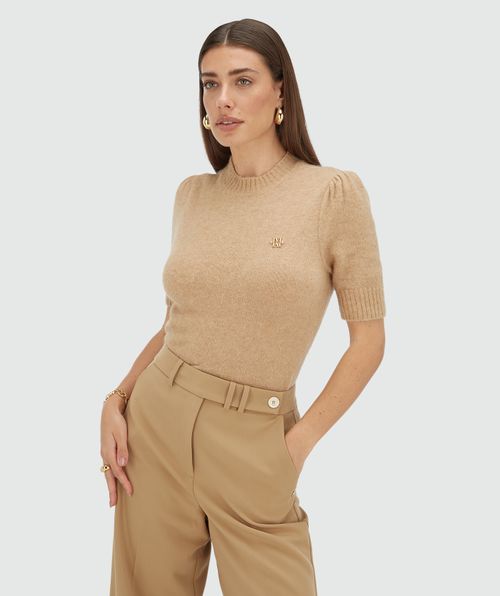 FRANKA fitted merino wool top