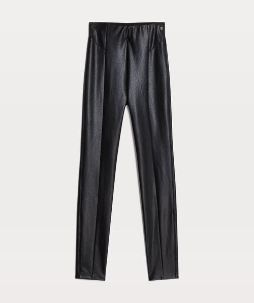 GEMMA skinny fit trousers with coating