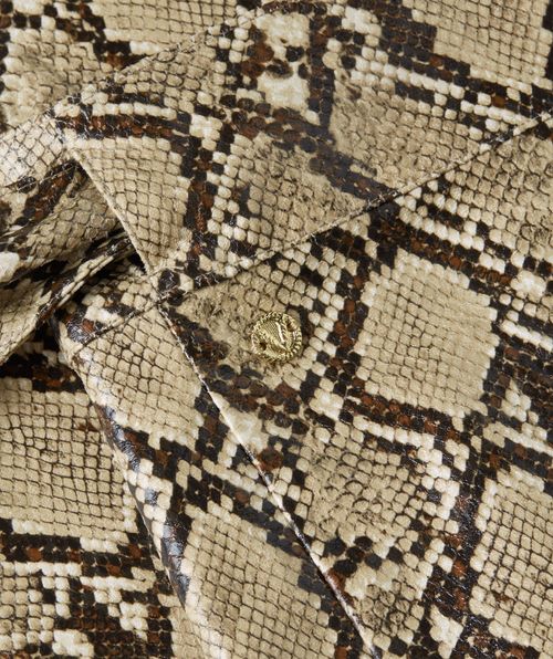 HANNAH High-Waist-Rock mit Schlangenprint