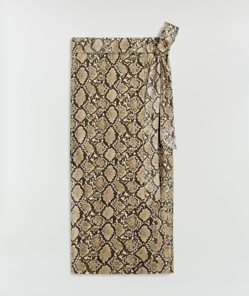 HANNAH High-Waist-Rock mit Schlangenprint