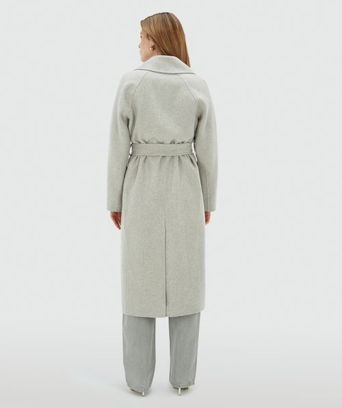 HARPER straight fit coat with cashmere