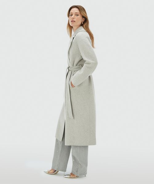 HARPER straight fit coat with cashmere