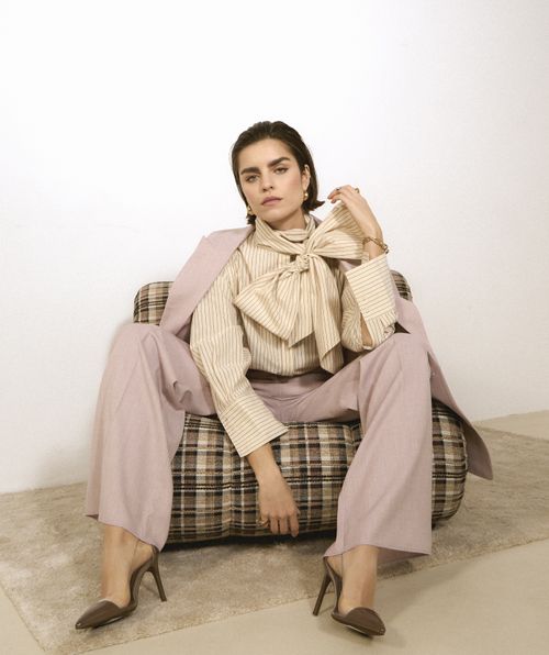 HEDY oversized blouse met strik