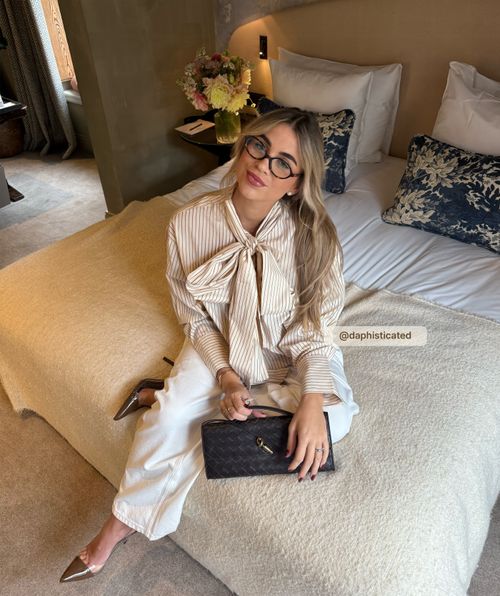 HEDY oversized blouse met strik