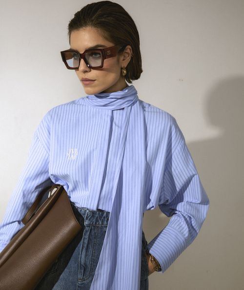 HEDY oversized blouse met strik