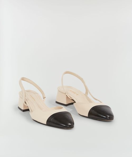 HELLIE Slingbacks mit kontrastierendem Zehenbereich