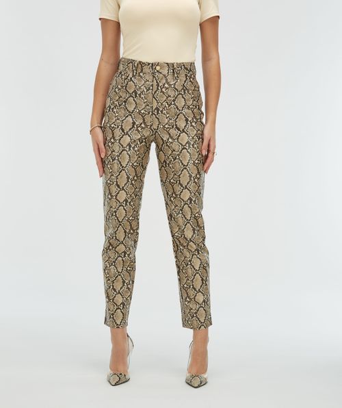 HINKE High-Waist-Hose mit Schlangenprint