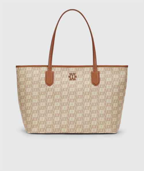 JV-HUDA shopper with logo print