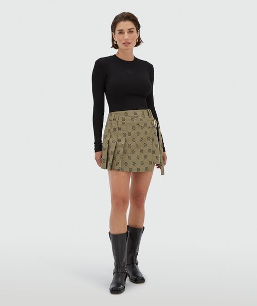 ISADEE mid rise skort met logo