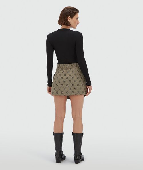 ISADEE mid rise skort met logo
