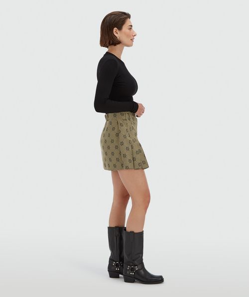ISADEE mid rise skort met logo