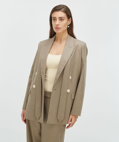 ISE Straight Fit Blazer mit Riemen