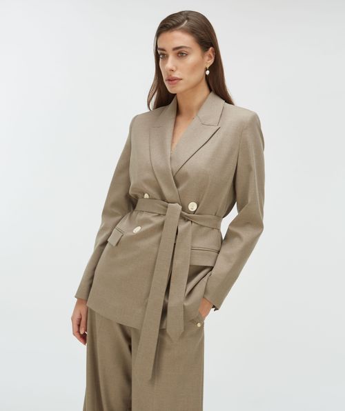 ISE Straight Fit Blazer mit Riemen