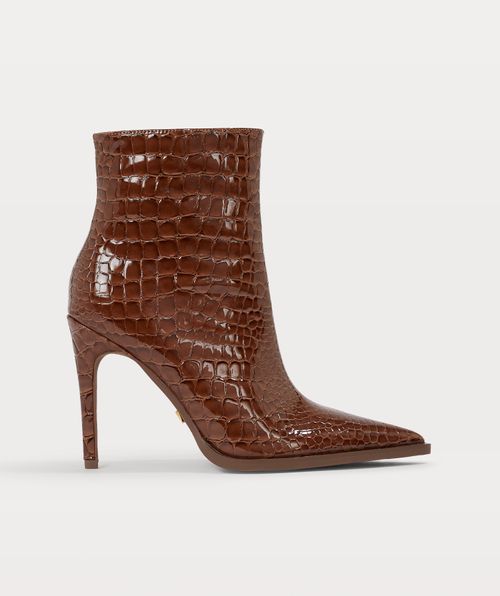 JIELLE ankle boots with croco texture