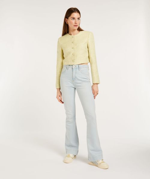 JILL fitted high rise flared jeans
