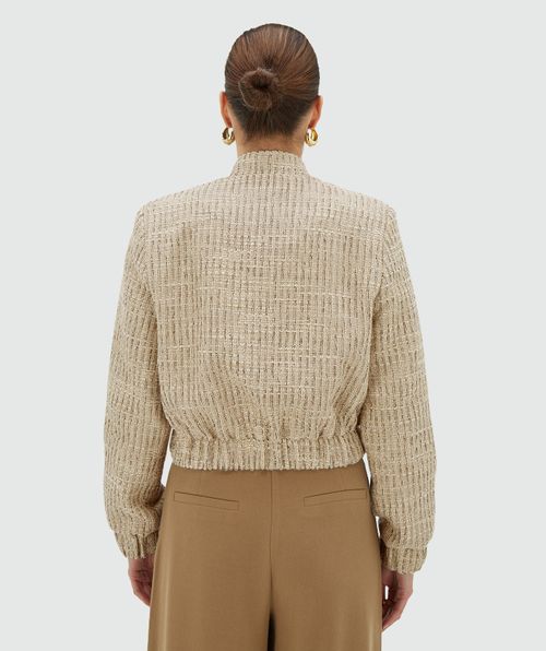 JUNIA regular bomber jacket with lurex