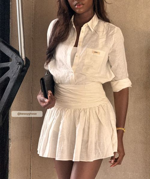 JUUL high waisted mini skort