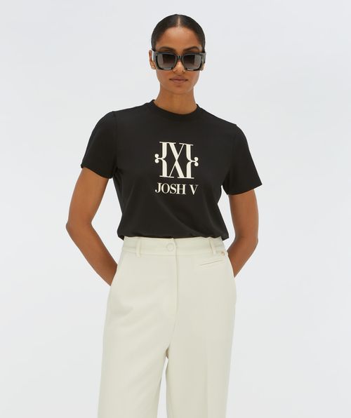 JV DORIE MONOGRAM slim fit T-shirt