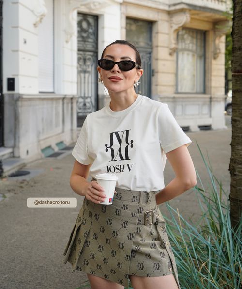 JV DORIE MONOGRAM slim fit T-shirt