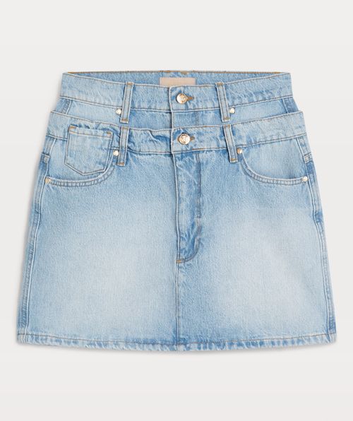 KATIA fitted mini skirt in denim