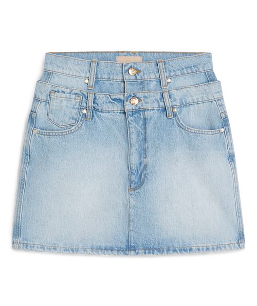 KATIA taillierter mini Rock aus Denim