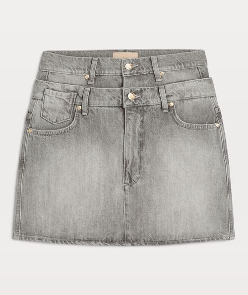 KATIA fitted mini skirt in denim