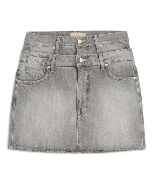 KATIA taillierter mini Rock aus Denim