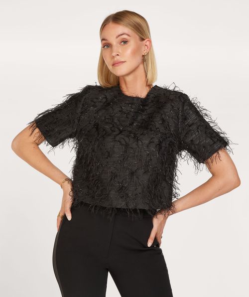 KILIANA Gekürztes Top mit Lurex