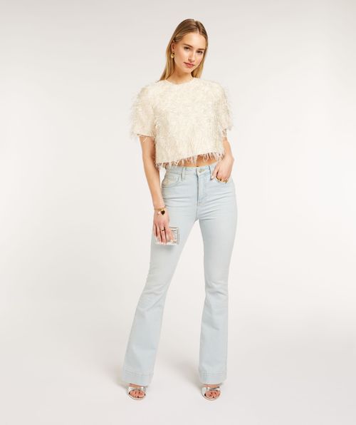 KILIANA cropped top with lurex