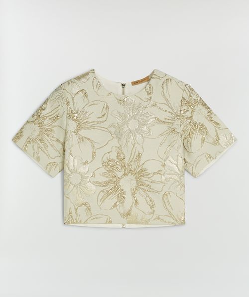 KILIANA cropped top with metallic details