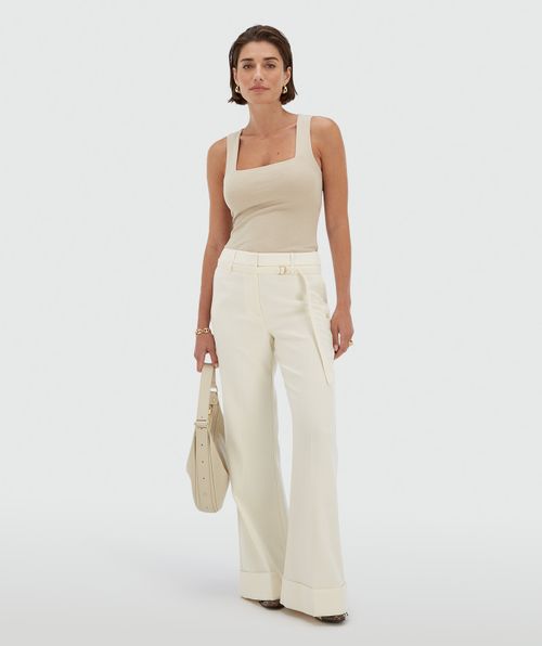 KORIEN mid rise flared pantalon