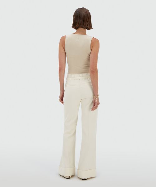 KORIEN mid rise flared pantalon
