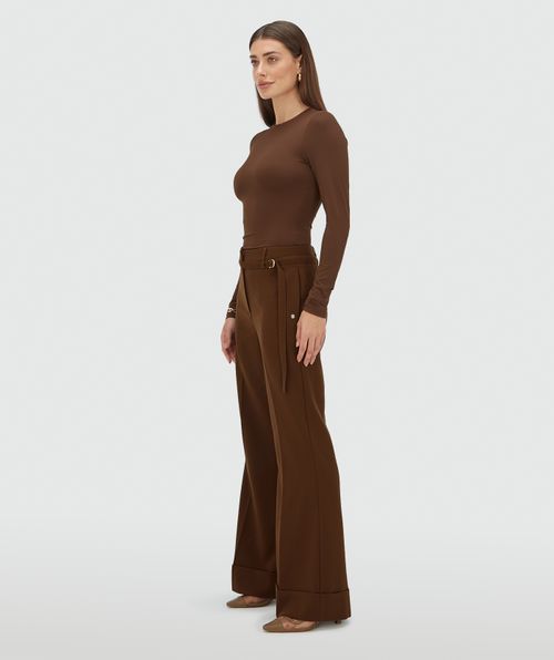KORIEN mid-rise flared trousers