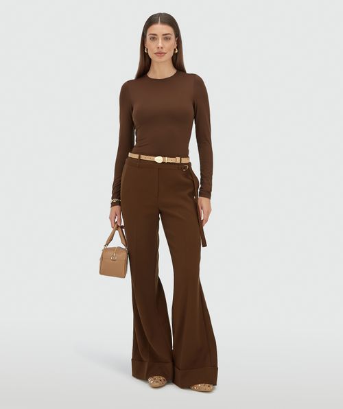 KORIEN mid-rise flared trousers