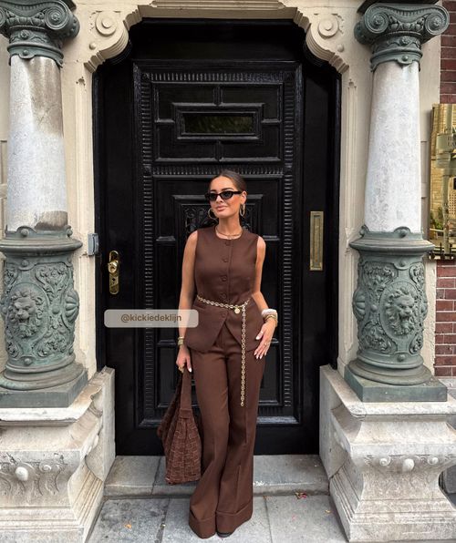KORIEN mid-rise flared trousers