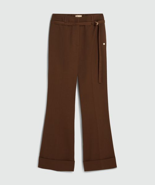 KORIEN mid-rise flared trousers