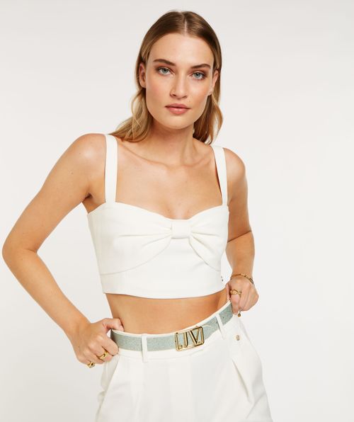 LAUDY tailliertes cropped Top