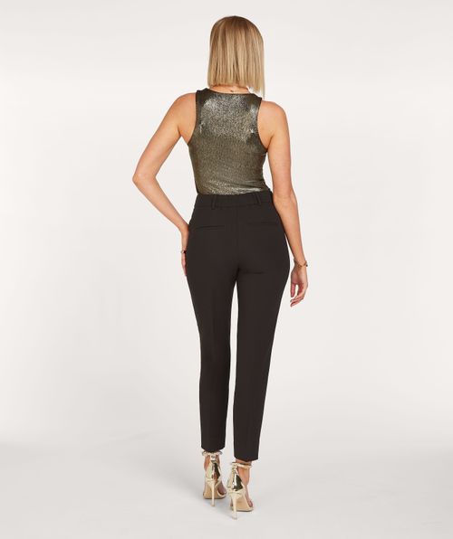 LAUREN slim fit body in metallic