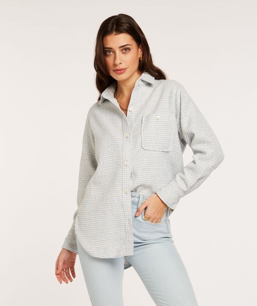 LAYLANA relaxed fit blouse met lurex