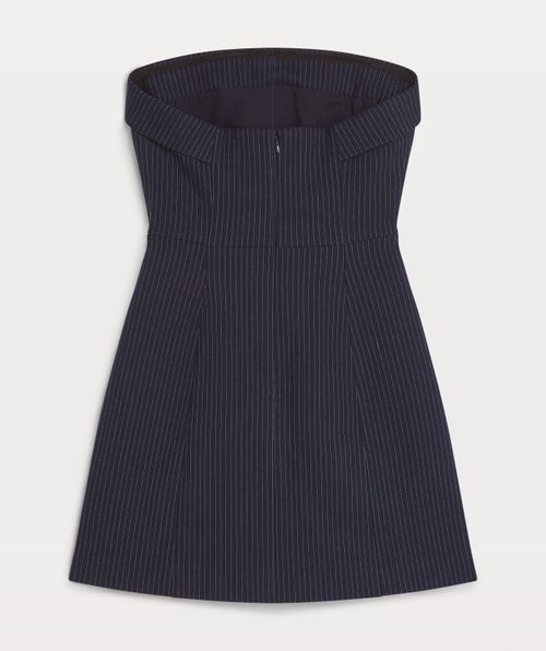 LAYLEE fitted mini dress with pinstripe