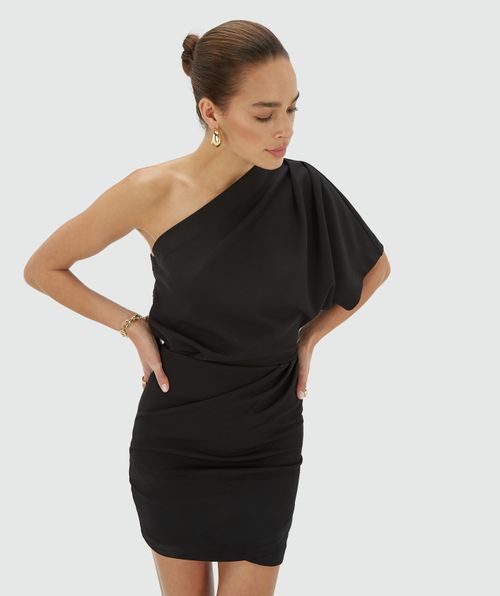 LEEORA One-Shoulder-Kleid